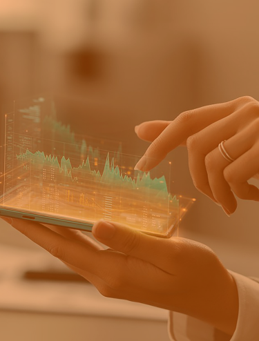 Hands reviewing financial data